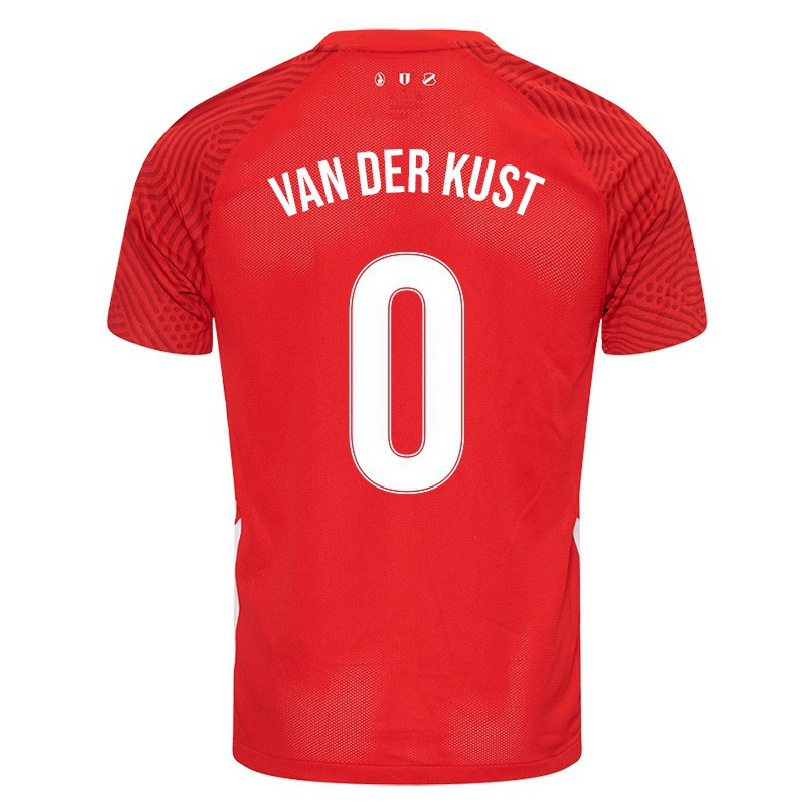 Mujer Fútbol Camiseta Djevencio Van Der Kust #0 Rojo 1ª Equipación 2021/22 La Camisa Chile