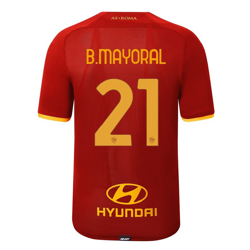 Mujer Fútbol Camiseta Borja Mayoral #21 Rojo 1ª Equipación 2021/22 La Camisa Chile