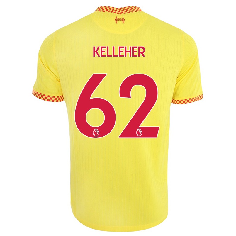 Mujer Fútbol Camiseta Caoimhin Kelleher #62 Amarillo 3ª Equipación 2021/22 La Camisa Chile