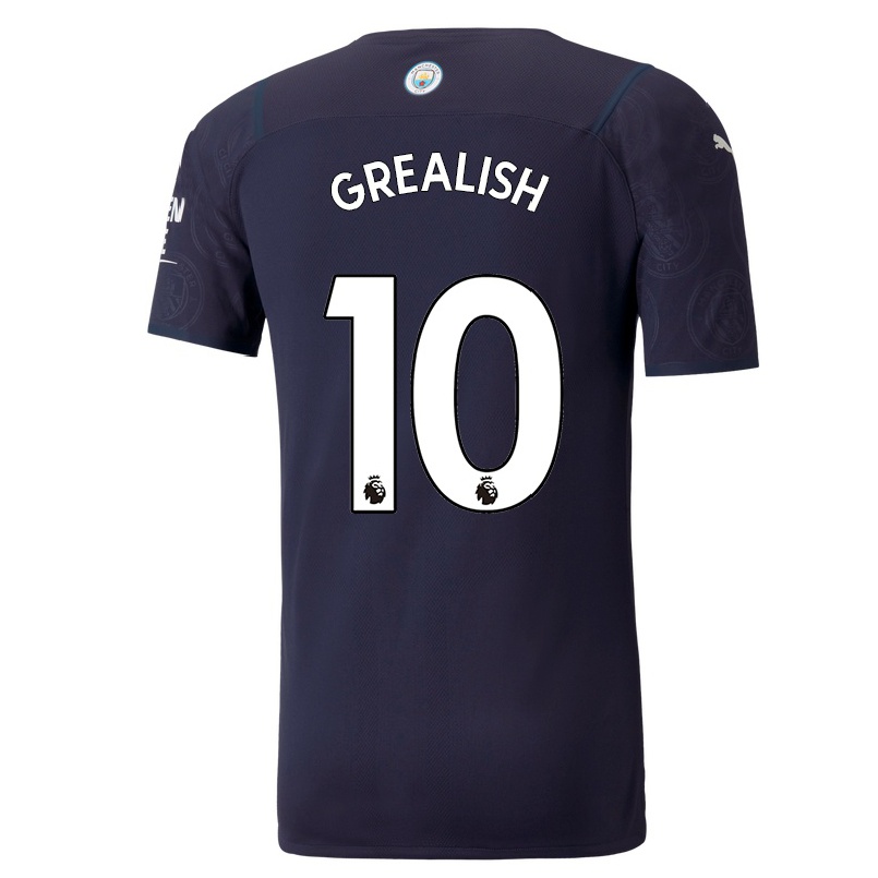 Mujer Fútbol Camiseta Jack Grealish #10 Azul Oscuro 3ª Equipación 2021/22 La Camisa Chile