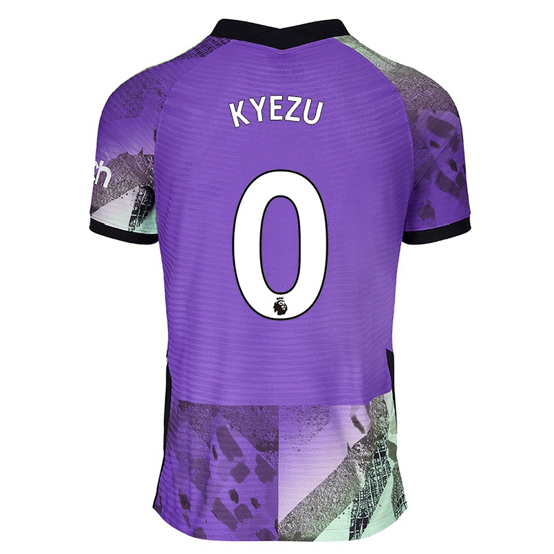Mujer Fútbol Camiseta Jeremy Kyezu #0 Violeta 3ª Equipación 2021/22 La Camisa Chile