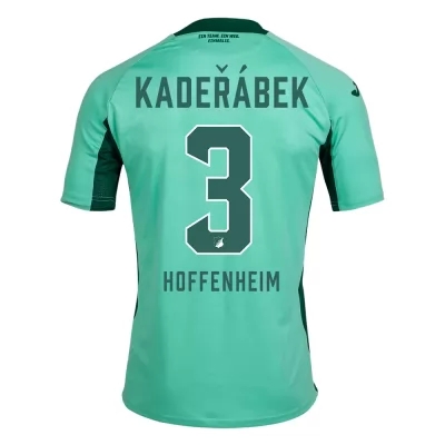 Hombre Pavel Kaderabek 3 2ª Equipación Verde Camiseta 2019/20 La Camisa Chile