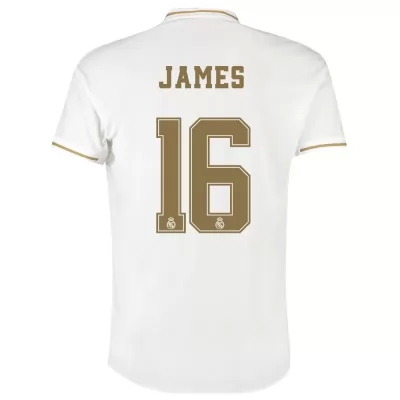 Hombre James Rodriguez 16 1ª Equipación Blanco Camiseta 2019/20 La Camisa Chile
