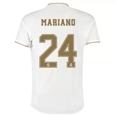 Hombre Mariano Diaz 24 1ª Equipación Blanco Camiseta 2019/20 La Camisa Chile
