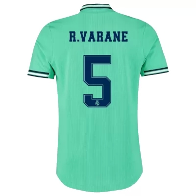 Hombre Raphael Varane 5 3ª Equipación Verde Camiseta 2019/20 La Camisa Chile