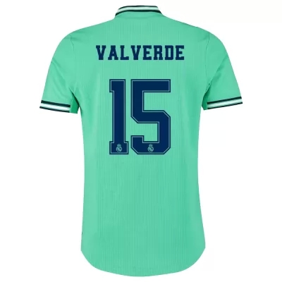 Hombre Federico Valverde 15 3ª Equipación Verde Camiseta 2019/20 La Camisa Chile