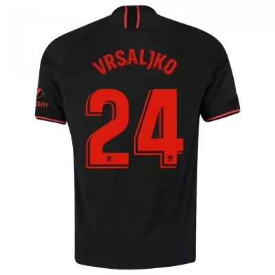 Hombre Sime Vrsaljko 24 2ª Equipación Negro Camiseta 2019/20 La Camisa Chile