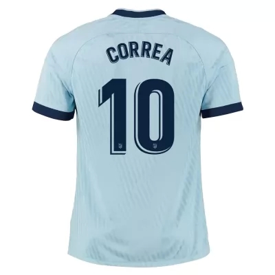 Hombre Angel Correa 10 3ª Equipación Azul Camiseta 2019/20 La Camisa Chile