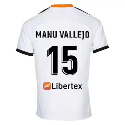 Hombre Manu Vallejo 15 1ª Equipación Blanco Camiseta 2019/20 La Camisa Chile