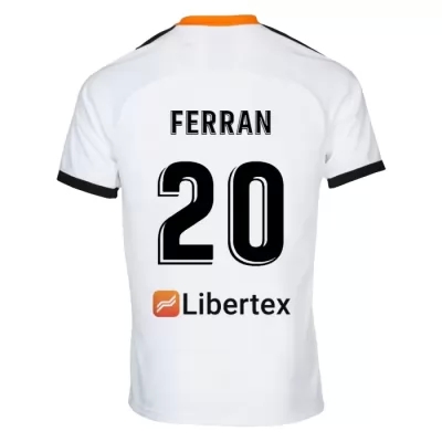 Hombre Ferran Torres 20 1ª Equipación Blanco Camiseta 2019/20 La Camisa Chile