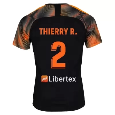 Hombre Thierry Correia 2 2ª Equipación Negro Camiseta 2019/20 La Camisa Chile