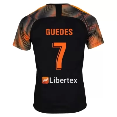 Hombre Goncalo Guedes 7 2ª Equipación Negro Camiseta 2019/20 La Camisa Chile