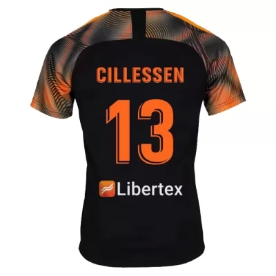 Hombre Jasper Cillessen 13 2ª Equipación Negro Camiseta 2019/20 La Camisa Chile