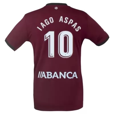 Hombre Iago Aspas 10 2ª Equipación Vino Rojo Camiseta 2019/20 La Camisa Chile