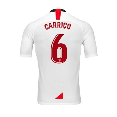 Hombre Daniel Carrico 6 1ª Equipación Blanco Camiseta 2019/20 La Camisa Chile