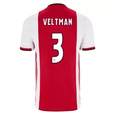 Hombre Joel Veltman 3 1ª Equipación Rojo Blanco Camiseta 2019/20 La Camisa Chile