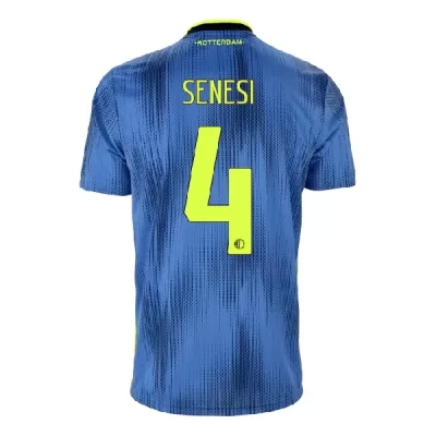 Hombre Marcos Senesi 4 2ª Equipación Azul Camiseta 2019/20 La Camisa Chile