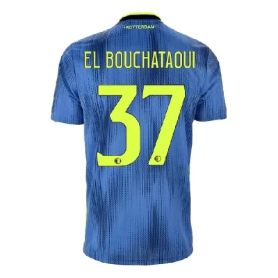 Hombre Achraf El Bouchataoui 37 2ª Equipación Azul Camiseta 2019/20 La Camisa Chile