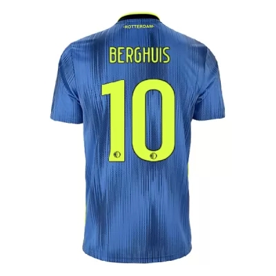Hombre Steven Berghuis 10 2ª Equipación Azul Camiseta 2019/20 La Camisa Chile