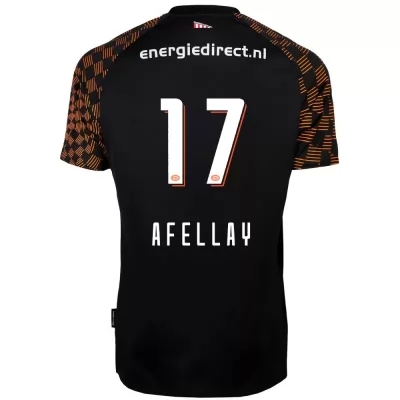 Hombre Ibrahim Afellay 17 2ª Equipación Negro Camiseta 2019/20 La Camisa Chile