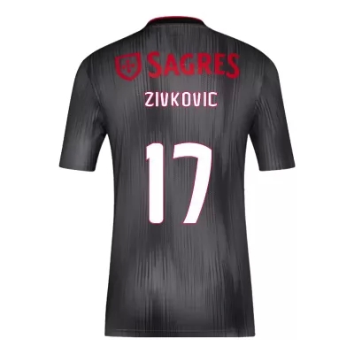 Hombre Andrija Zivkovic 17 2ª Equipación Gris Camiseta 2019/20 La Camisa Chile