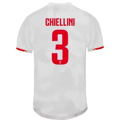 Hombre Giorgio Chiellini 3 2ª Equipación Gris Camiseta 2019/20 La Camisa Chile