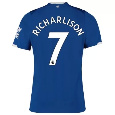 Hombre Richarlison 7 1ª Equipación Azul Real Camiseta 2019/20 La Camisa Chile