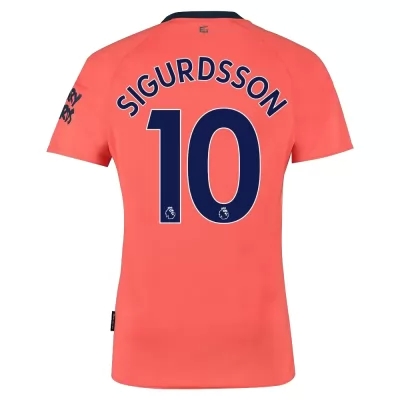 Hombre Gylfi Sigurdsson 10 2ª Equipación Naranja Camiseta 2019/20 La Camisa Chile