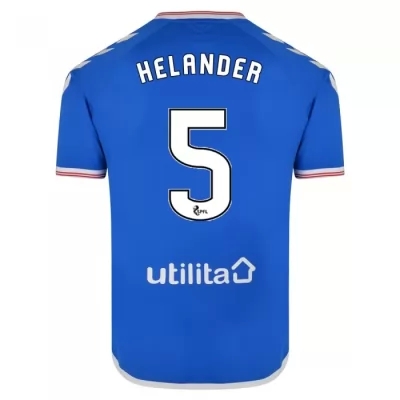 Hombre Filip Helander 5 1ª Equipación Azul Camiseta 2019/20 La Camisa Chile
