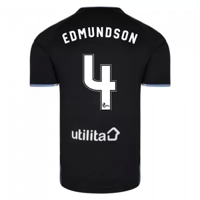 Hombre George Edmundson 4 2ª Equipación Negro Camiseta 2019/20 La Camisa Chile