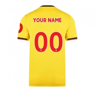 Hombre Tu Nombre 0 1ª Equipación Amarillo Camiseta 2019/20 La Camisa Chile
