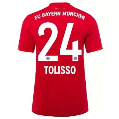 Hombre Corentin Tolisso 24 1ª Equipación Rojo Camiseta 2019/20 La Camisa Chile