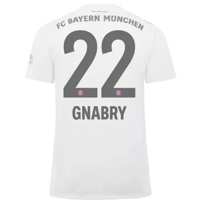 Hombre Serge Gnabry 22 2ª Equipación Blanco Camiseta 2019/20 La Camisa Chile