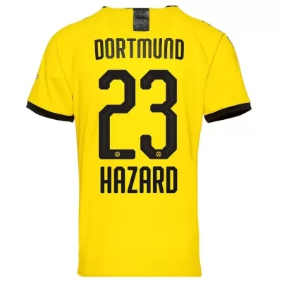 Hombre Hazard 23 1ª Equipación Amarillo Camiseta 2019/20 La Camisa Chile