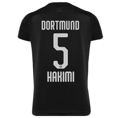 Hombre Hakimi 5 2ª Equipación Negro Camiseta 2019/20 La Camisa Chile