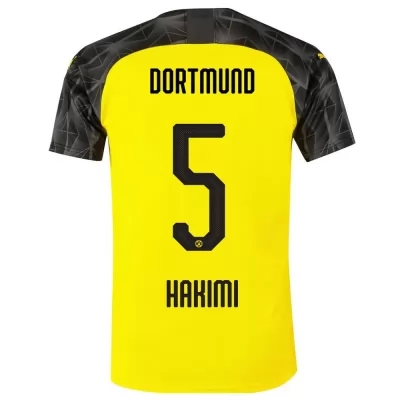 Hombre Hakimi 5 Memento Amarillo Negro Camiseta 2019/20 La Camisa Chile