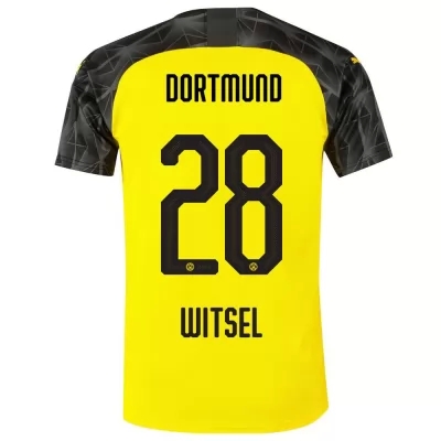 Hombre Witsel 28 Memento Amarillo Negro Camiseta 2019/20 La Camisa Chile