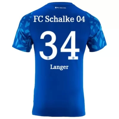 Hombre Michael Langer 34 1ª Equipación Azul Camiseta 2019/20 La Camisa Chile
