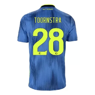 Niño Jens Toornstra 28 2ª Equipación Azul Camiseta 2019/20 La Camisa Chile
