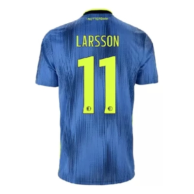 Niño Sam Larsson 11 2ª Equipación Azul Camiseta 2019/20 La Camisa Chile