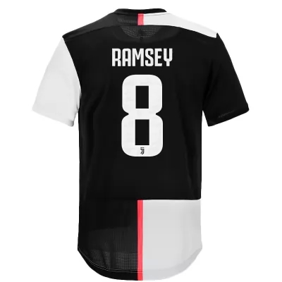 Niño Aaron Ramsey 8 1ª Equipación Blanco Negro Camiseta 2019/20 La Camisa Chile