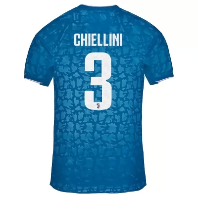 Niño Giorgio Chiellini 3 3ª Equipación Azul Camiseta 2019/20 La Camisa Chile