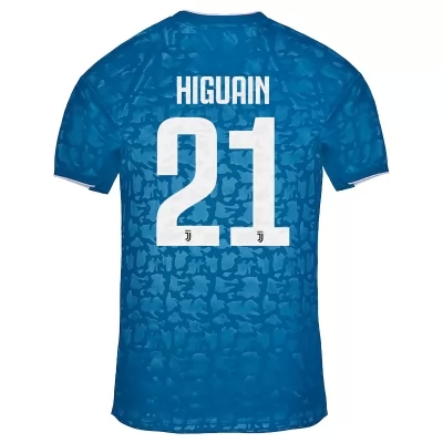 Niño Gonzalo Higuain 21 3ª Equipación Azul Camiseta 2019/20 La Camisa Chile