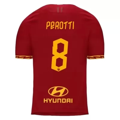 Niño Diego Perotti 8 1ª Equipación Rojo Camiseta 2019/20 La Camisa Chile