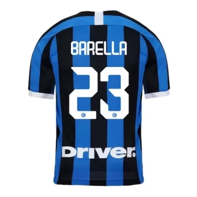 Niño Nicolo Barella 23 1ª Equipación Azul Negro Camiseta 2019/20 La Camisa Chile