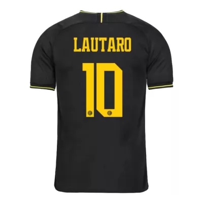 Niño Lautaro Martinez 10 3ª Equipación Negro Camiseta 2019/20 La Camisa Chile