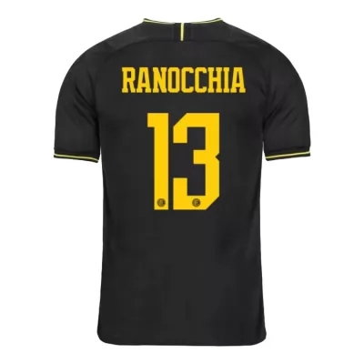 Niño Andrea Ranocchia 13 3ª Equipación Negro Camiseta 2019/20 La Camisa Chile
