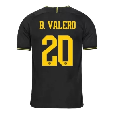 Niño Borja Valero 20 3ª Equipación Negro Camiseta 2019/20 La Camisa Chile