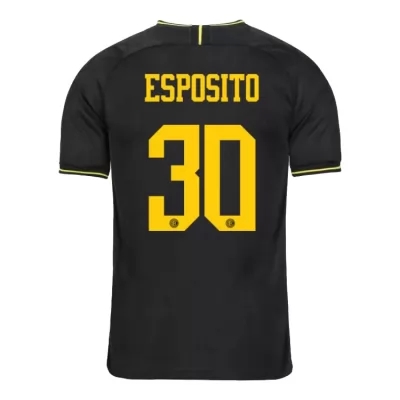 Niño Sebastiano Esposito 30 3ª Equipación Negro Camiseta 2019/20 La Camisa Chile
