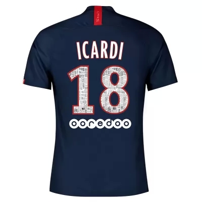 Niño Mauro Icardi 18 1ª Equipación Azul Real Camiseta 2019/20 La Camisa Chile